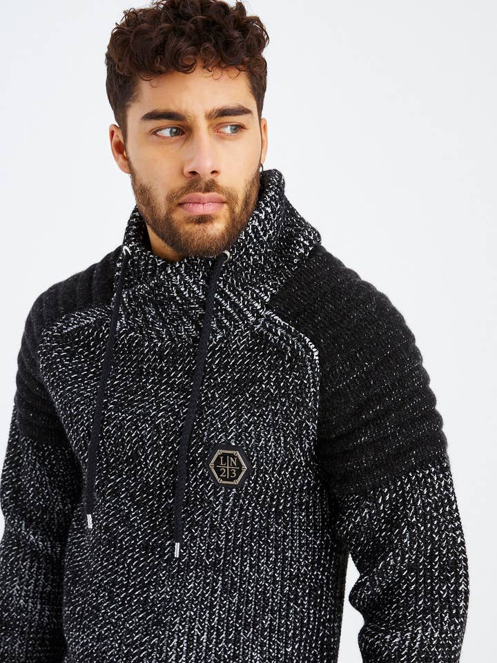 Leif Nelson GmbH - Wholesale Knit Sweater - Men's - Men's Knit Sweater Chunky Knit Shawl Collar LN-523516