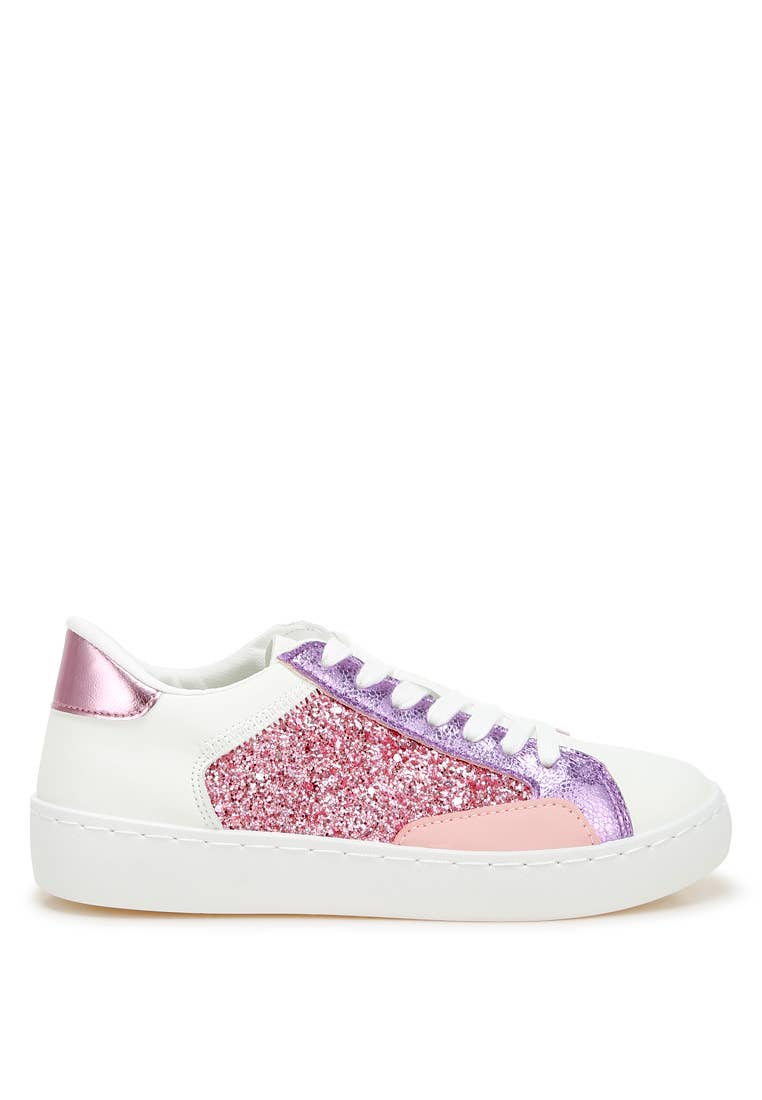 Rag Company - Vente Baskets tendance – femme - Espadrilles en similicuir à paillettes Cosmolight2