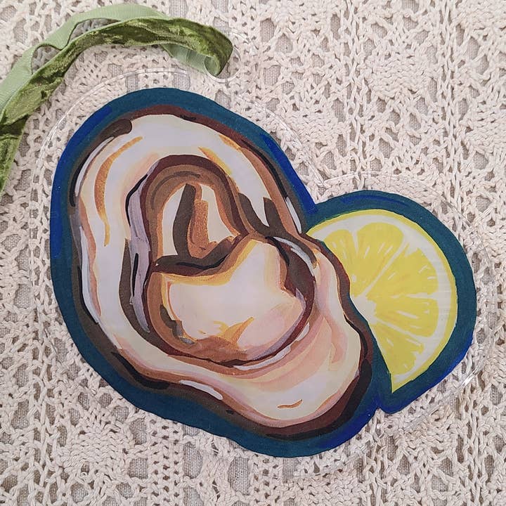 Austern Bruchsicherer Acrylanhänger für den Großhandel von Nattosoup Studio