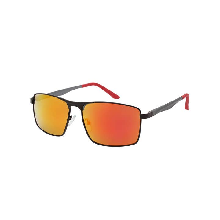 Shark Eyes, Inc - Wholesale Sunglasses - Men's - Square Mens Sunglasses Aviator Aluminum Spring Hinge Sunglas