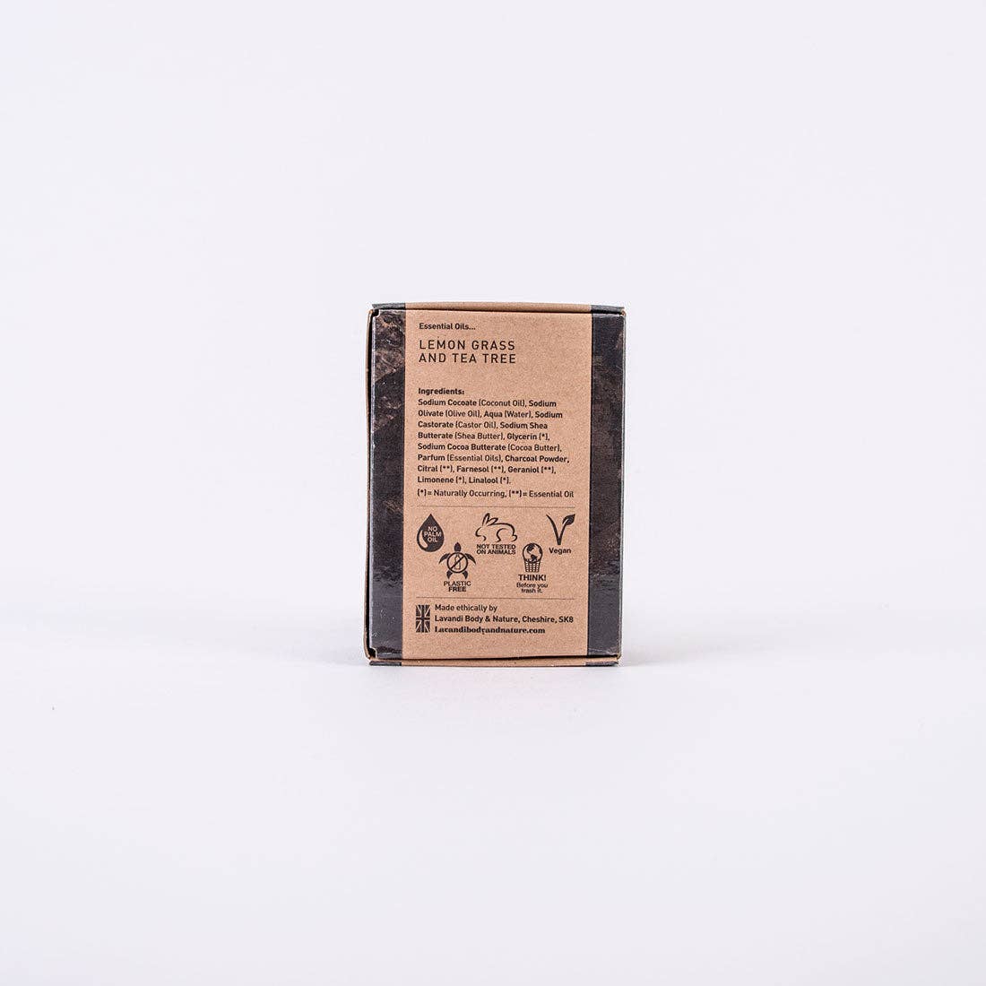 Lavandi Body & Nature – wholesale Tvål – Aktivt kol Kroppsrengöring och närande Bar2