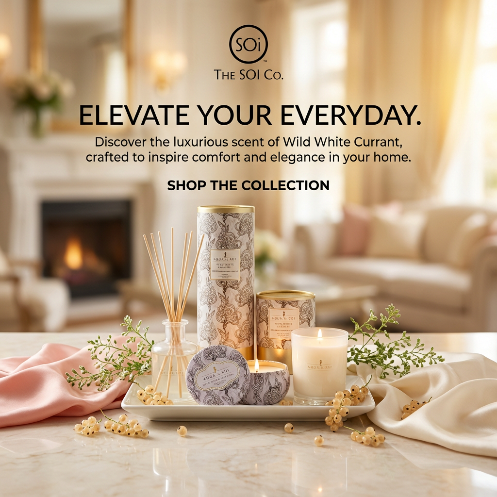 The SOi Company - Wholesale Reed Diffuser - Wild White Currant 7oz Luxe Reed Diffuser1