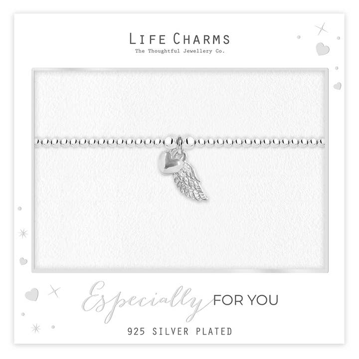 Sølv Angel Wing armbånd for engroshandel hos Life Charms