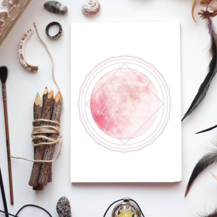 Journal de la lune Sri Yantra pour la vente par Infinite Mantra