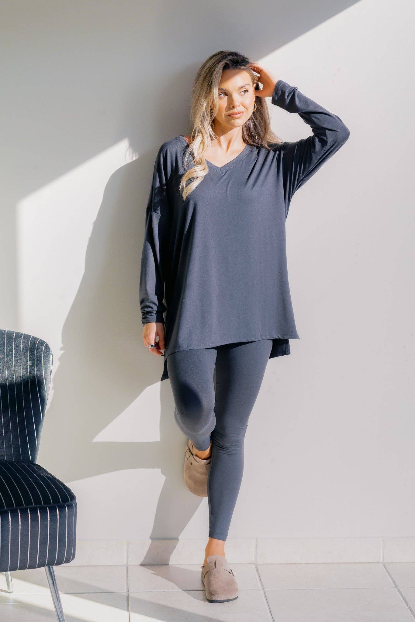 Boutique Simplifed - Wholesale Lounge Set - Women's - Ethereal Ash Set