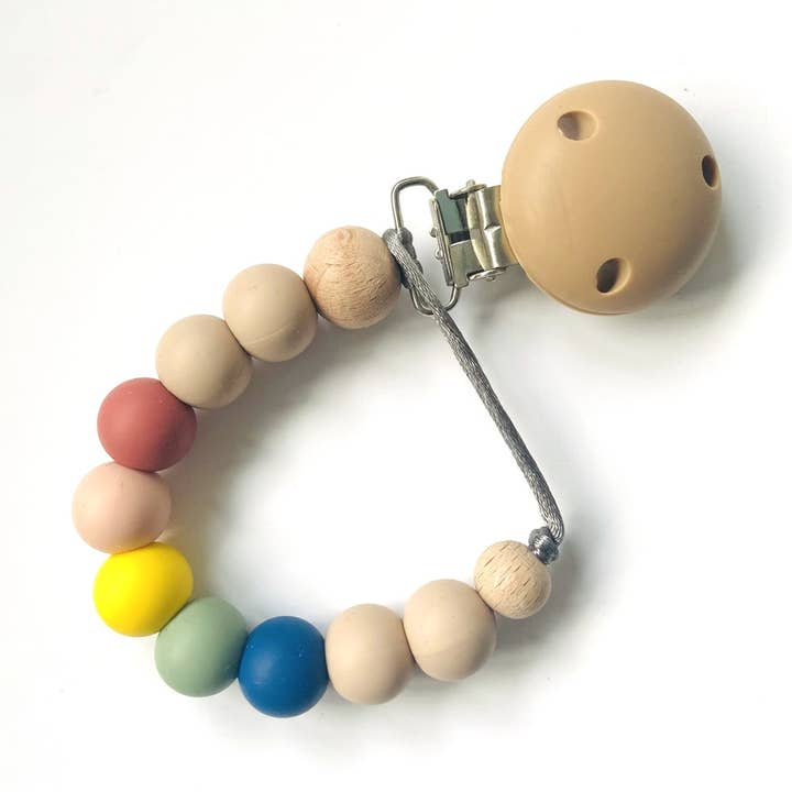 Dummy Clip - Muted Rainbow for wholesale by Mama Knows