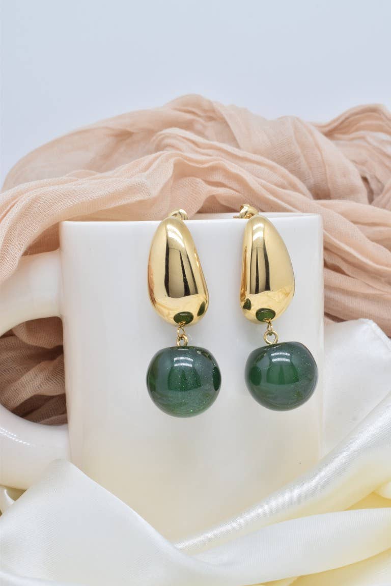 Kapyco - Wholesale Dangle Earrings - Stainless steel earrings - BO100387OR-VR1