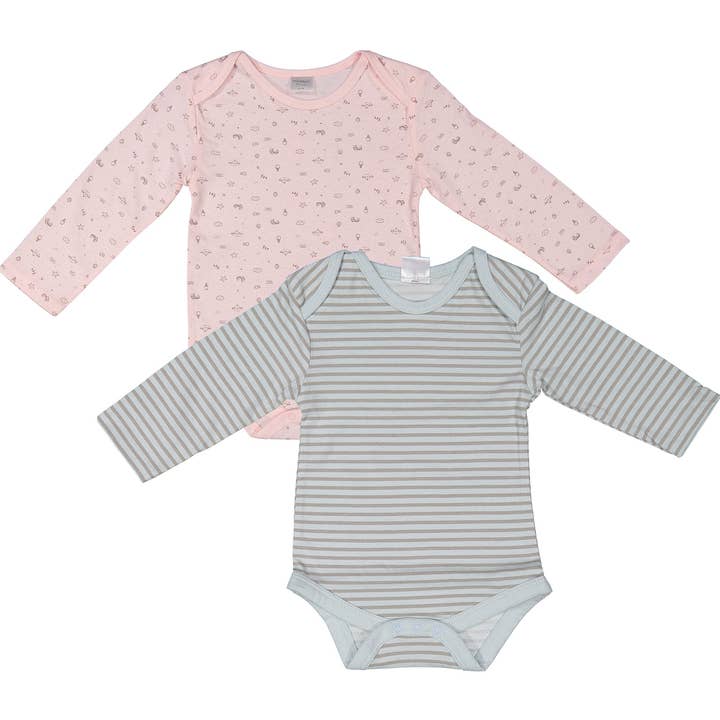 Body per neonato a maniche lunghe da 2 confezioni per la vendita all'ingrosso da parte di FRANK HERMANOS