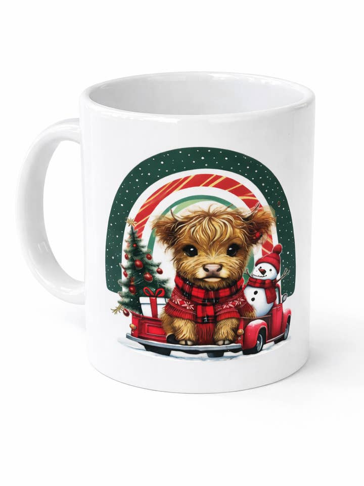 Christmas Teddy Bear Ceramic Mug for wholesale by Leafe