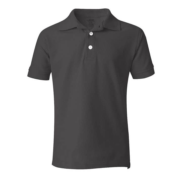 Black French Toast School Uniform Unisex Short Sleeve Pique Polo S for wholesale on Faire1