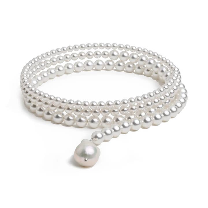 Collana Avvolgente Gretchen Pearl per la vendita all'ingrosso da parte di Sahira Jewelry Design