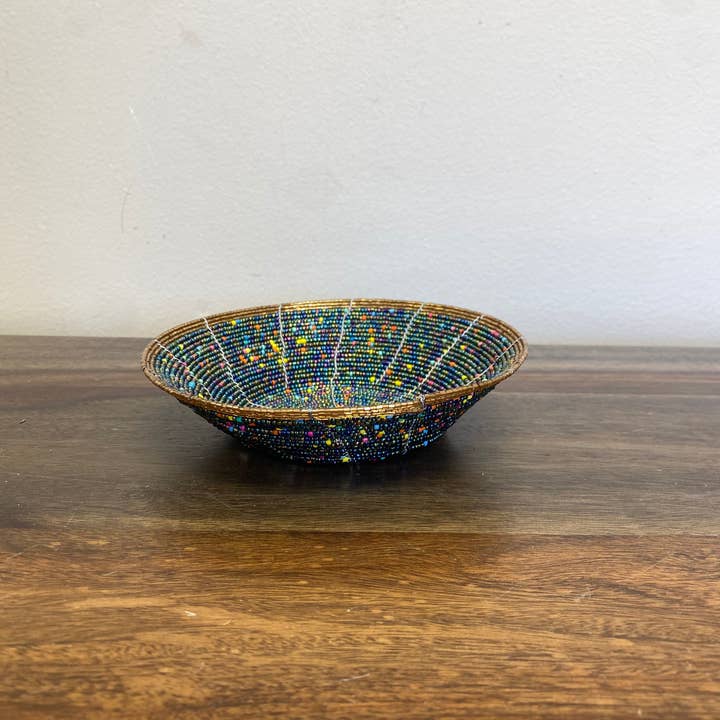 Gitzell FairTrade - Wholesale Decorative Plate/Dish/Bowl - Beaded Bowl Organizer