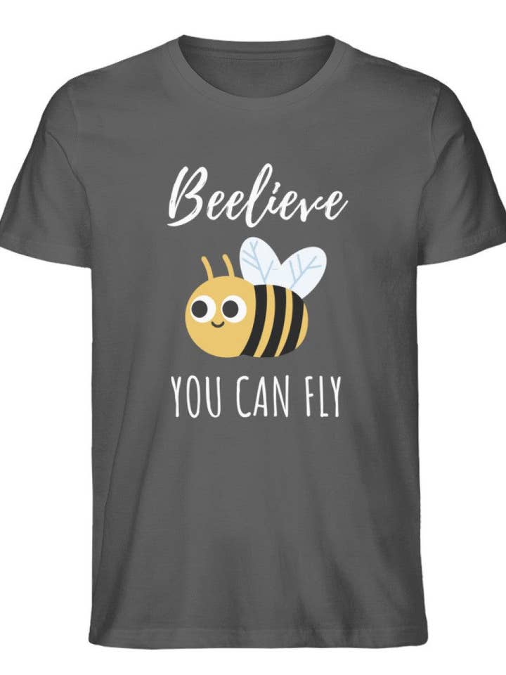 Beelieve you can fly - men's premium organic shirt for wholesale by GARTENFAN