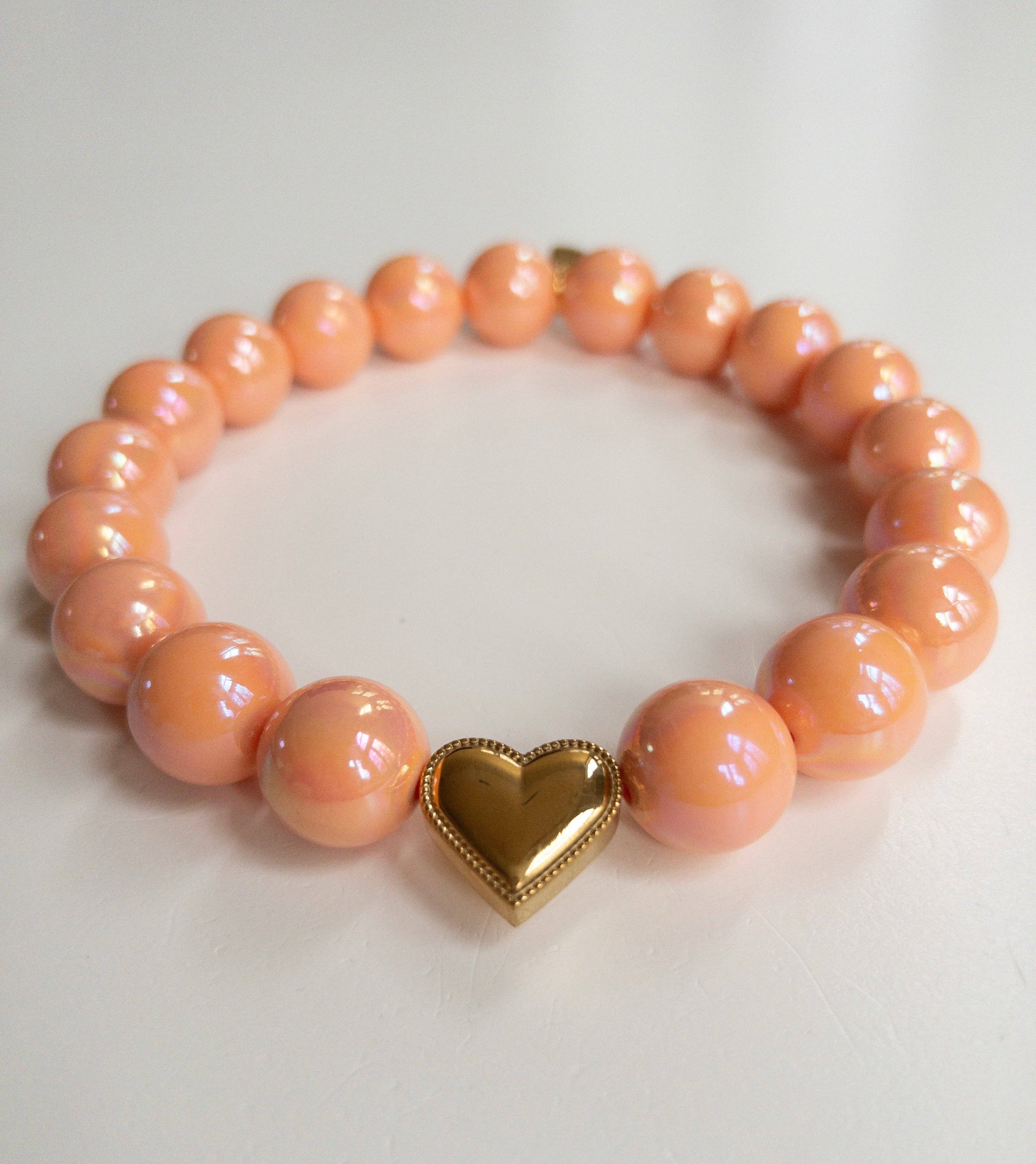 GIGI’S USA – Großhandel Haustierhalsband – Hund – Seidige Pfirsich-Halskette0