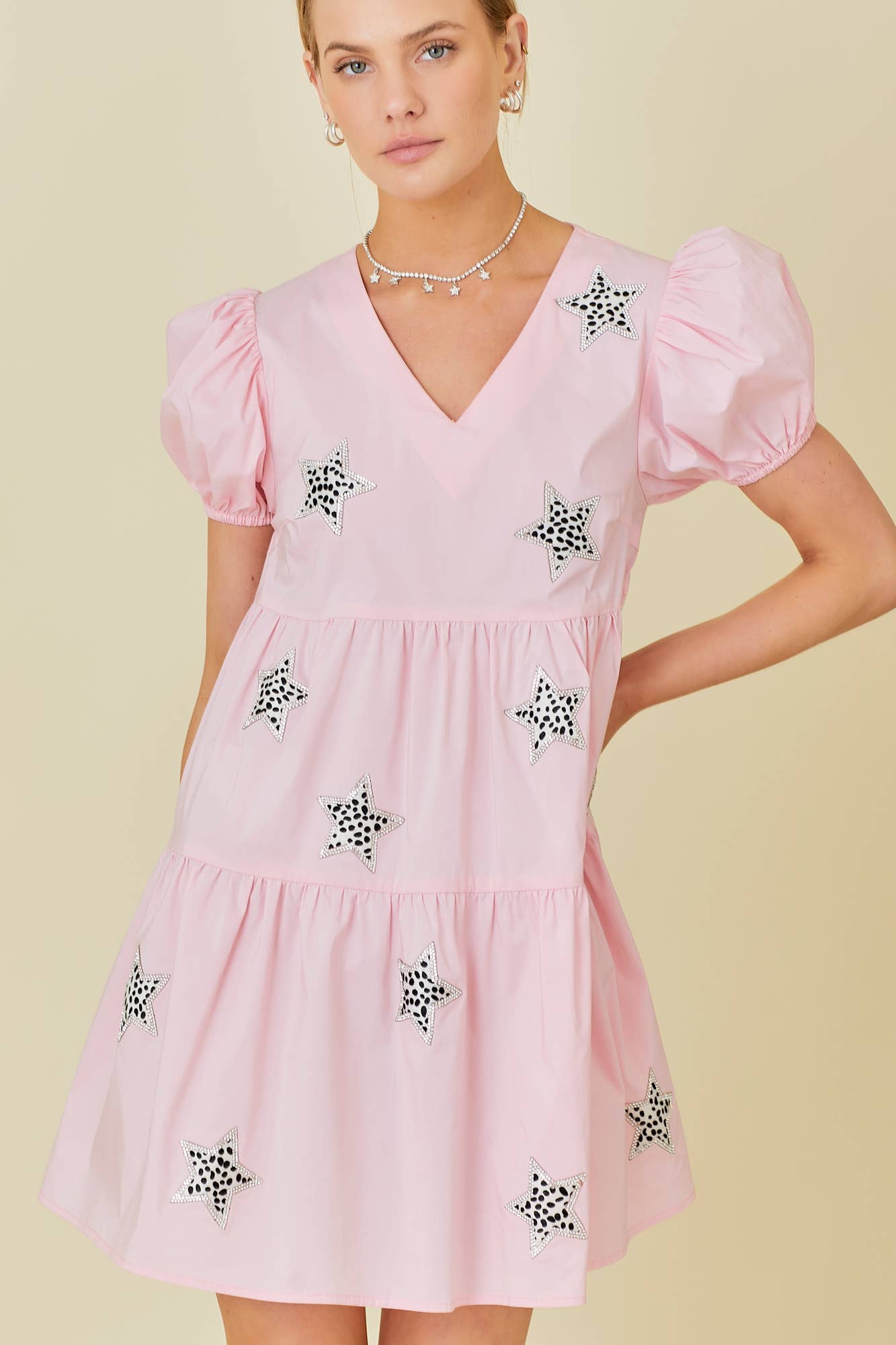 Main Strip – wholesale Klänning - Dam – Leopard Star Klänning5