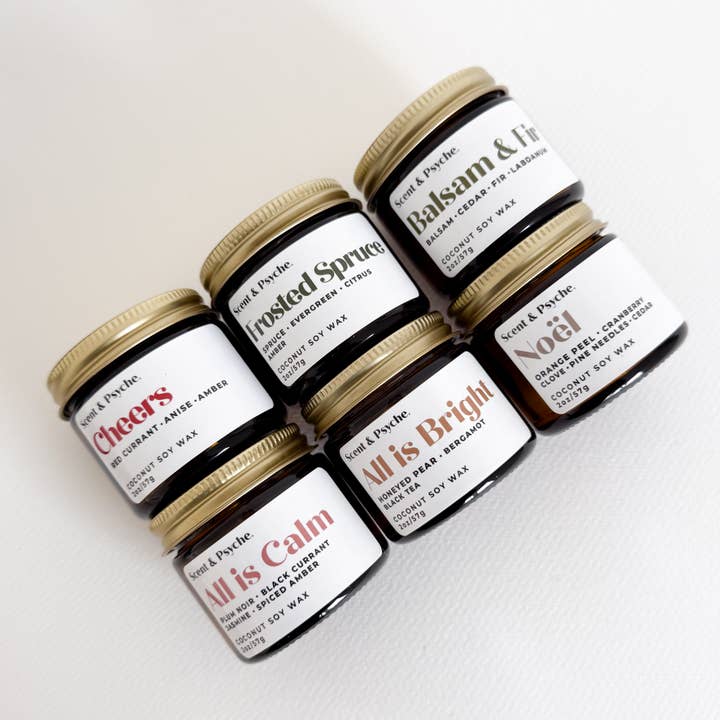 Scent & Psyche - Wholesale Jar/Filled Candle - Scent Discovery Set - 24 Wood Wick Candles1