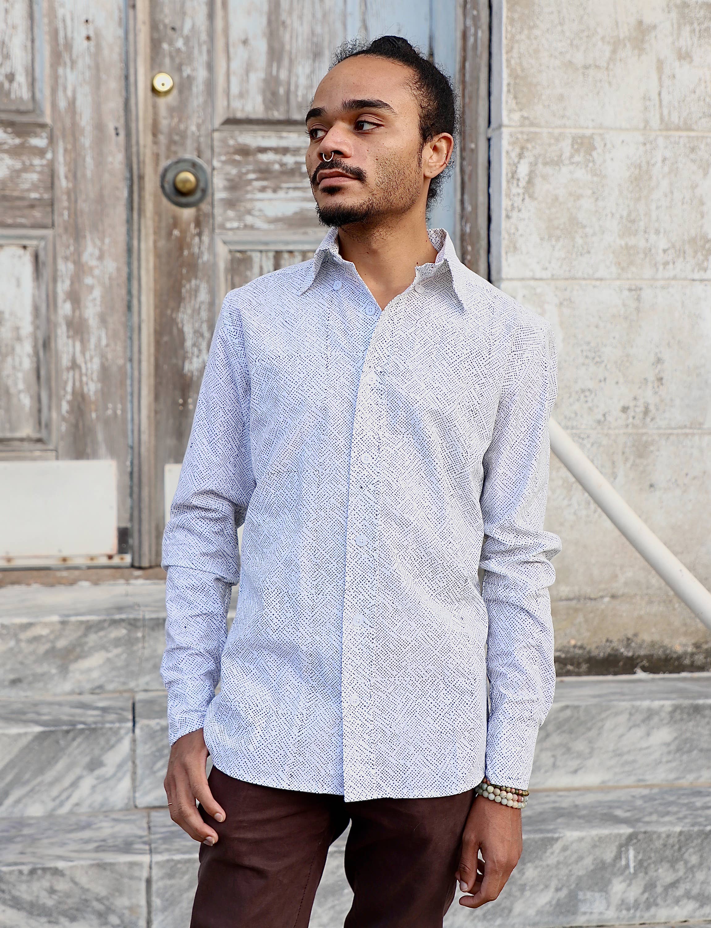 Passion Lilie - Wholesale Button Down Shirt - Men's - Avery Men's Button Down Shirt1