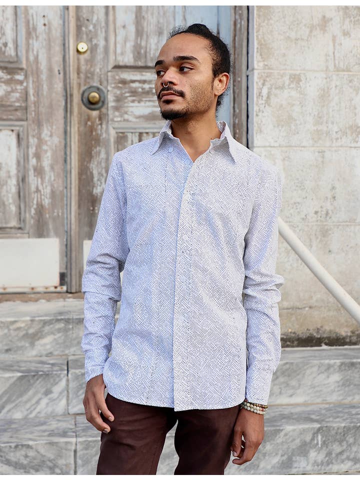 Passion Lilie - Wholesale Button Down Shirt - Men's - Avery Men's Button Down Shirt1