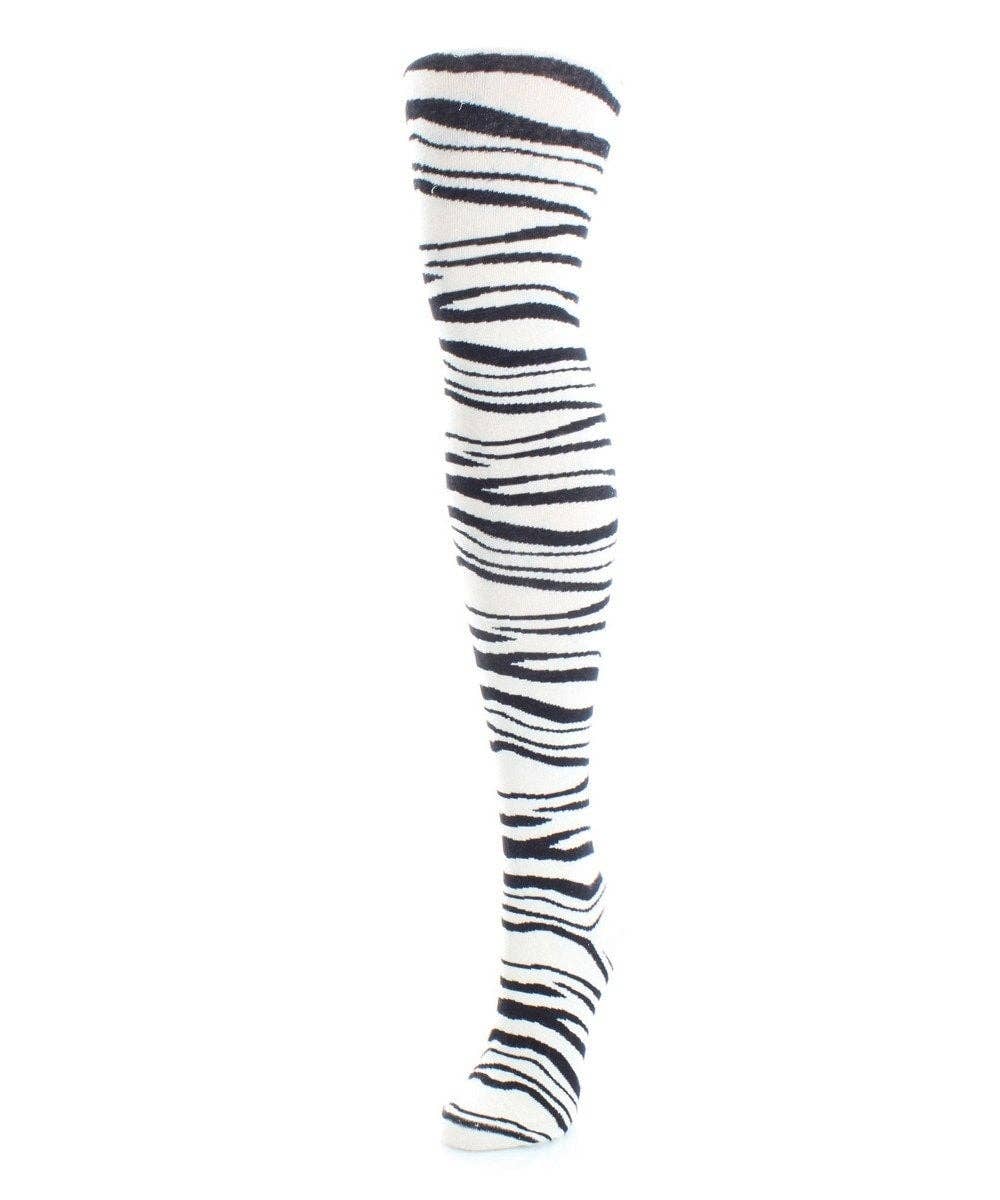 Infinity Classics International Inc. – wholesale Tights – Women's – MeMoi Zebra Stripe Sweater Tights1