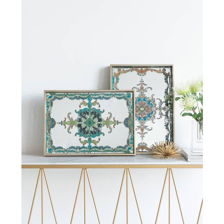 A&B Home Group Inc. - Wholesale Decorative Tray - 18x13x2" Opulent Baroque Mirror Tray9