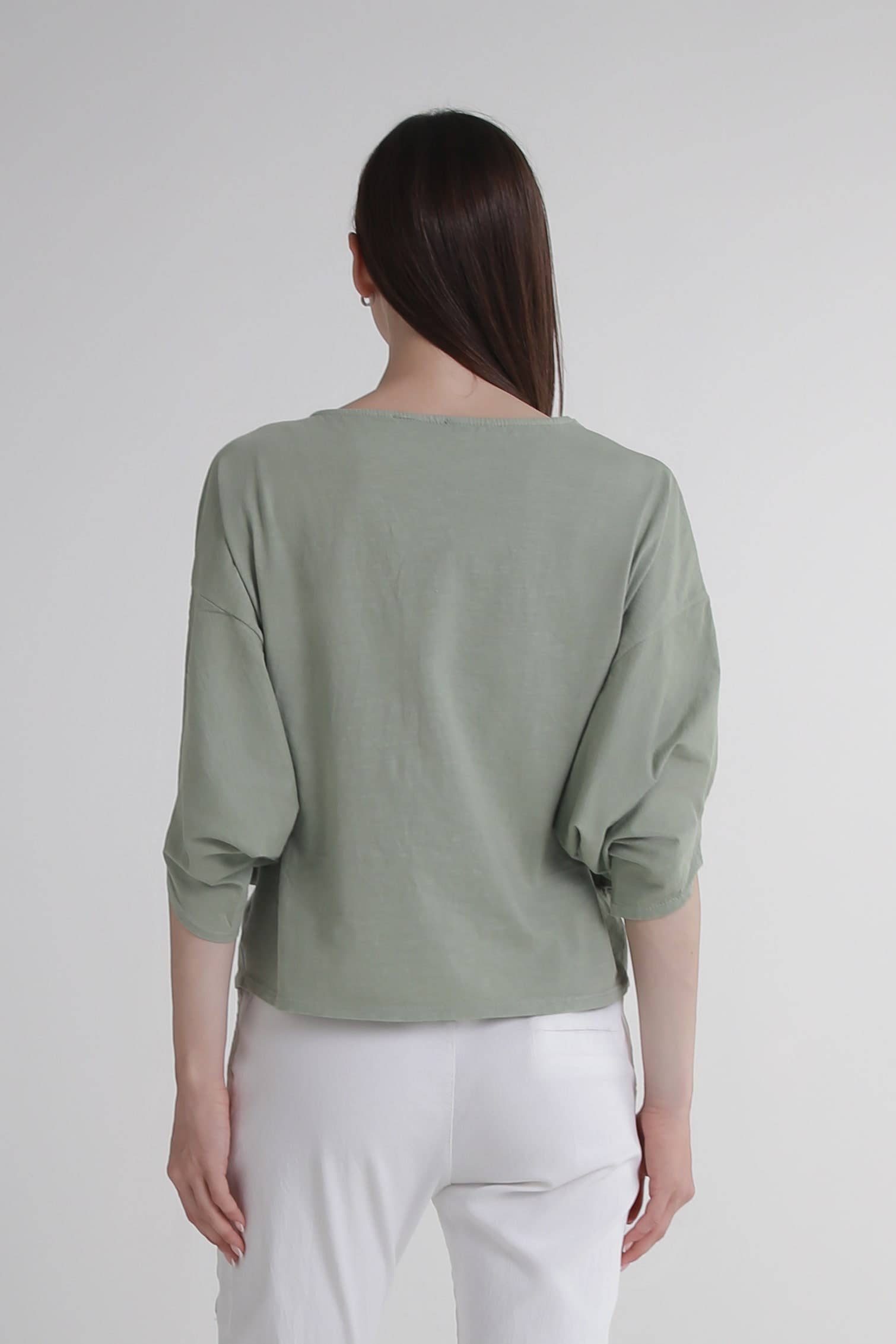 TINA Stephens Italy/Tees By Tina - Wholesale T-Shirt - Women's - Omaria Batwing Crop Top (BSS171)39