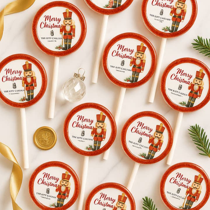 TheLollipopStudio - Wholesale Lollipop - Christmas Nutcracker Lollipops – Seasonal Hotel Guest Gift1