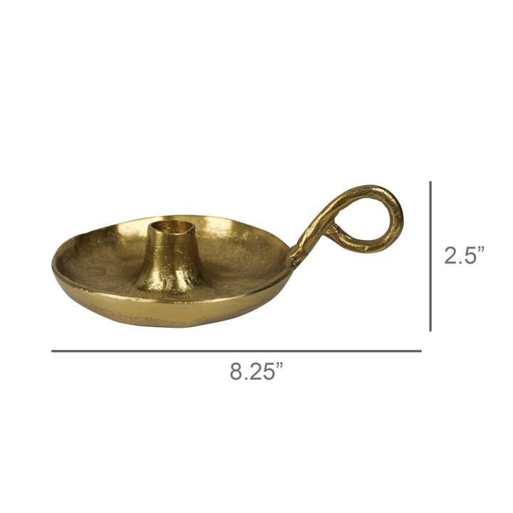 HomArt - Wholesale Candle Holder - Chamber Taper Holder, Brass