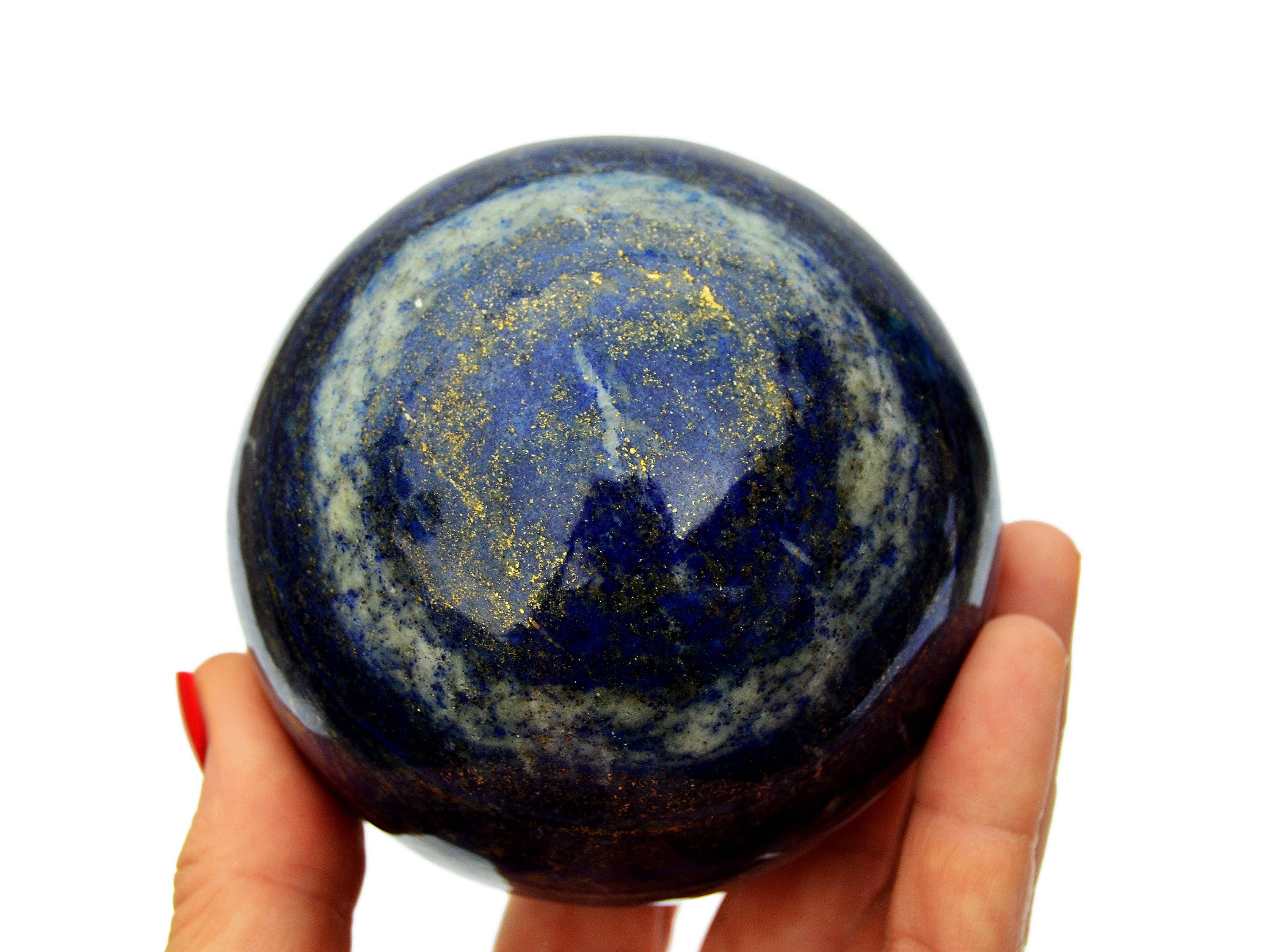 Kaia & Crystals - Wholesale Spiritual Stone/Crystal - XL Lapis Lazuli Sphere (65mm - 100mm)7