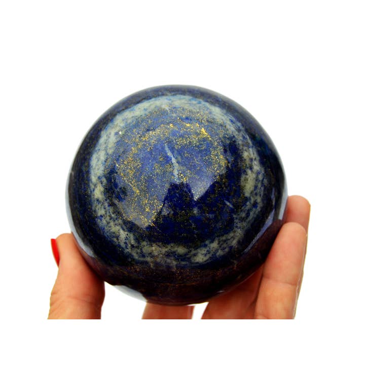 Kaia & Crystals - Wholesale Spiritual Stone/Crystal - XL Lapis Lazuli Sphere (65mm - 100mm)7
