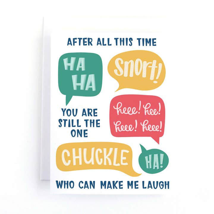 Après tout ce temps... fais-moi rire Carte d'anniversaire pour la vente par Pedaller Designs