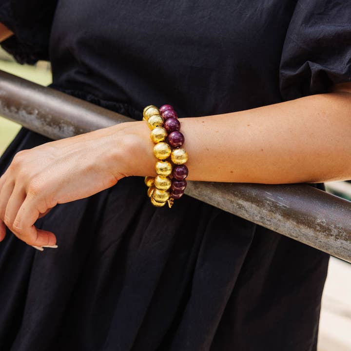 Brianna Cannon - Wholesale Beaded Bracelet - Gold Beaded Brianna Bracelet