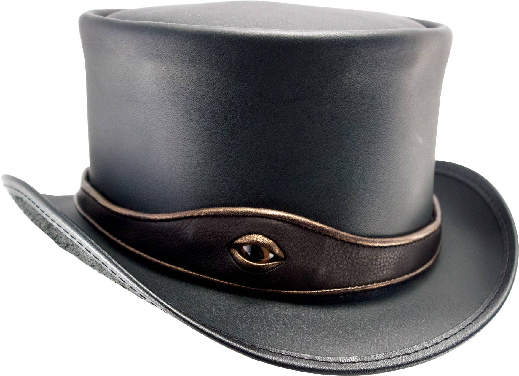 American Hat Makers - Vendita all'ingrosso Bandana - Unisex - Fascia per cappello in vera pelle - Stile Eye Band1