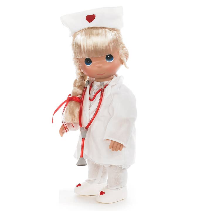 Loving Touch Nurse, Blonde, 12 inch doll for wholesale by The Doll Maker LLC