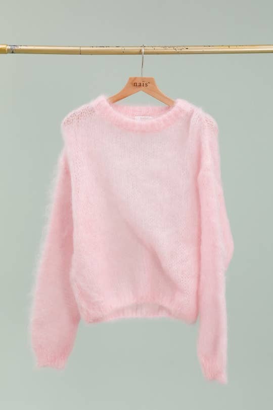 NAÏS PARIS - Wholesale Knit Sweater - Women's - Round neck long sleeve sweater in 80% kid mohair18