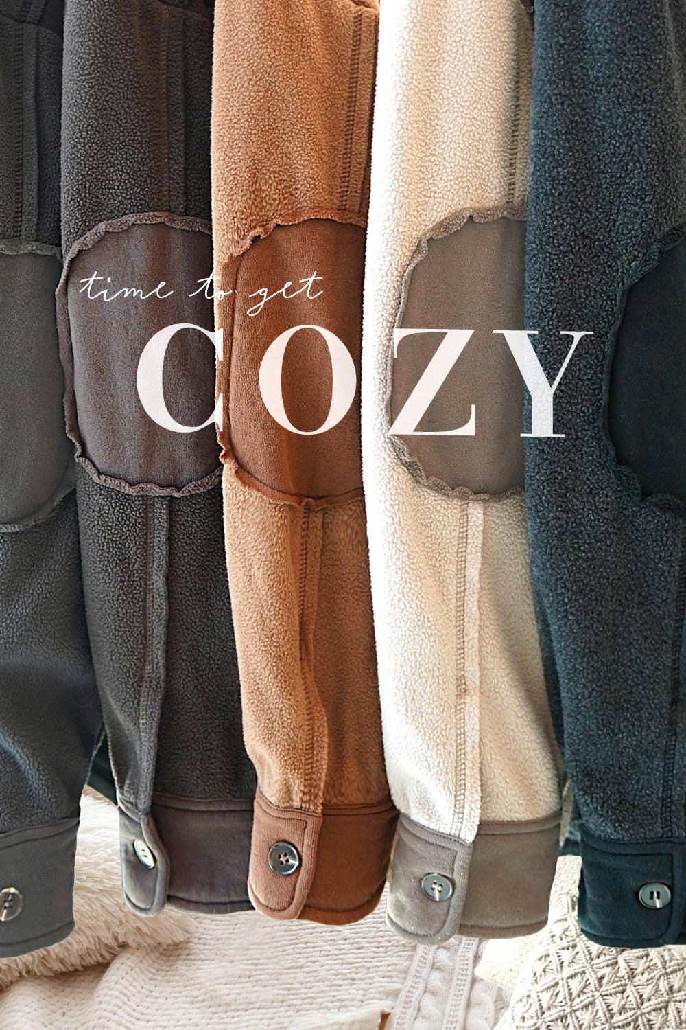 La Miel – Casaco camiseiro – Mulher por atacado – JKT1711-Cabeça de lã de manga comprida com botão escovado macio14