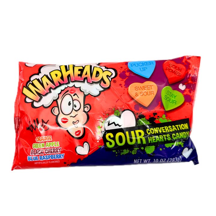 I Got Your Candy - Vendita all'ingrosso Caramelle dure - Cuori di Conversazione Aspri Warheads 10oz - 12ct