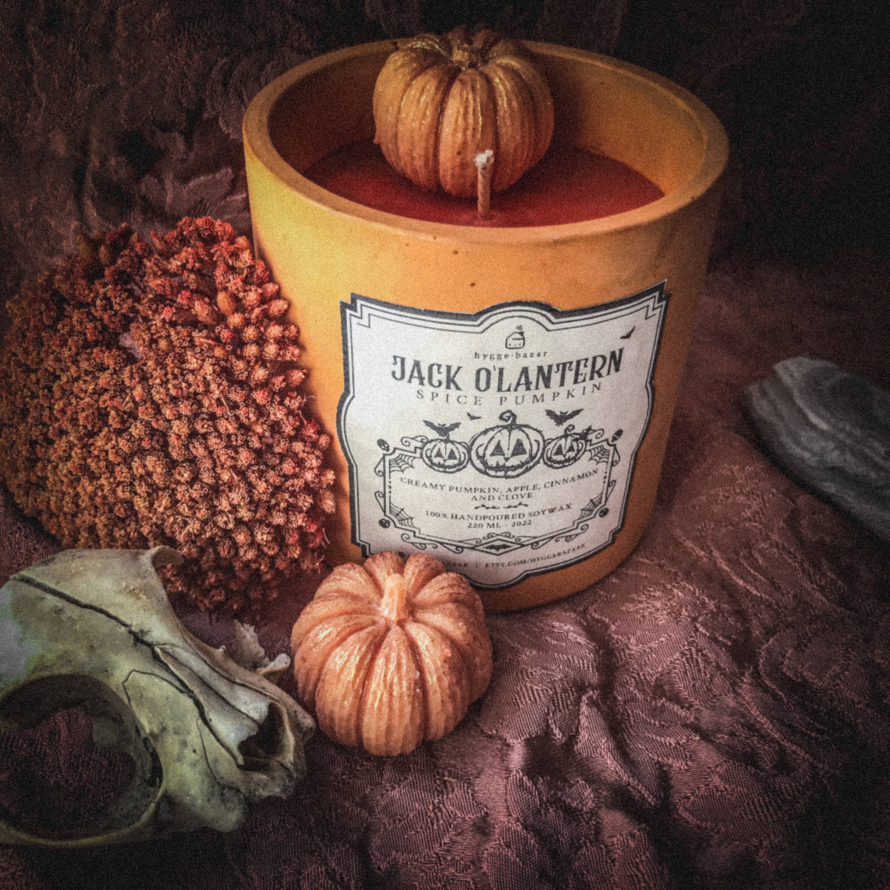 HyggeBazar - Ilaria Faraoni – Großhandel Kerze im Glas / gefüllte Kerze – Halloween-Edition Duftkerzen aus Sojawachs5