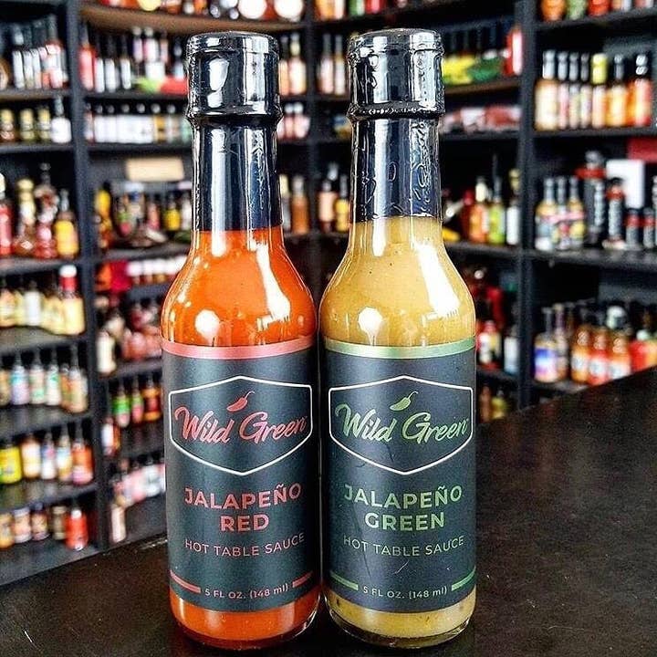Wild Green Hot Table Sauce - Wholesale (12) Packs for wholesale by Wild Green Sauce