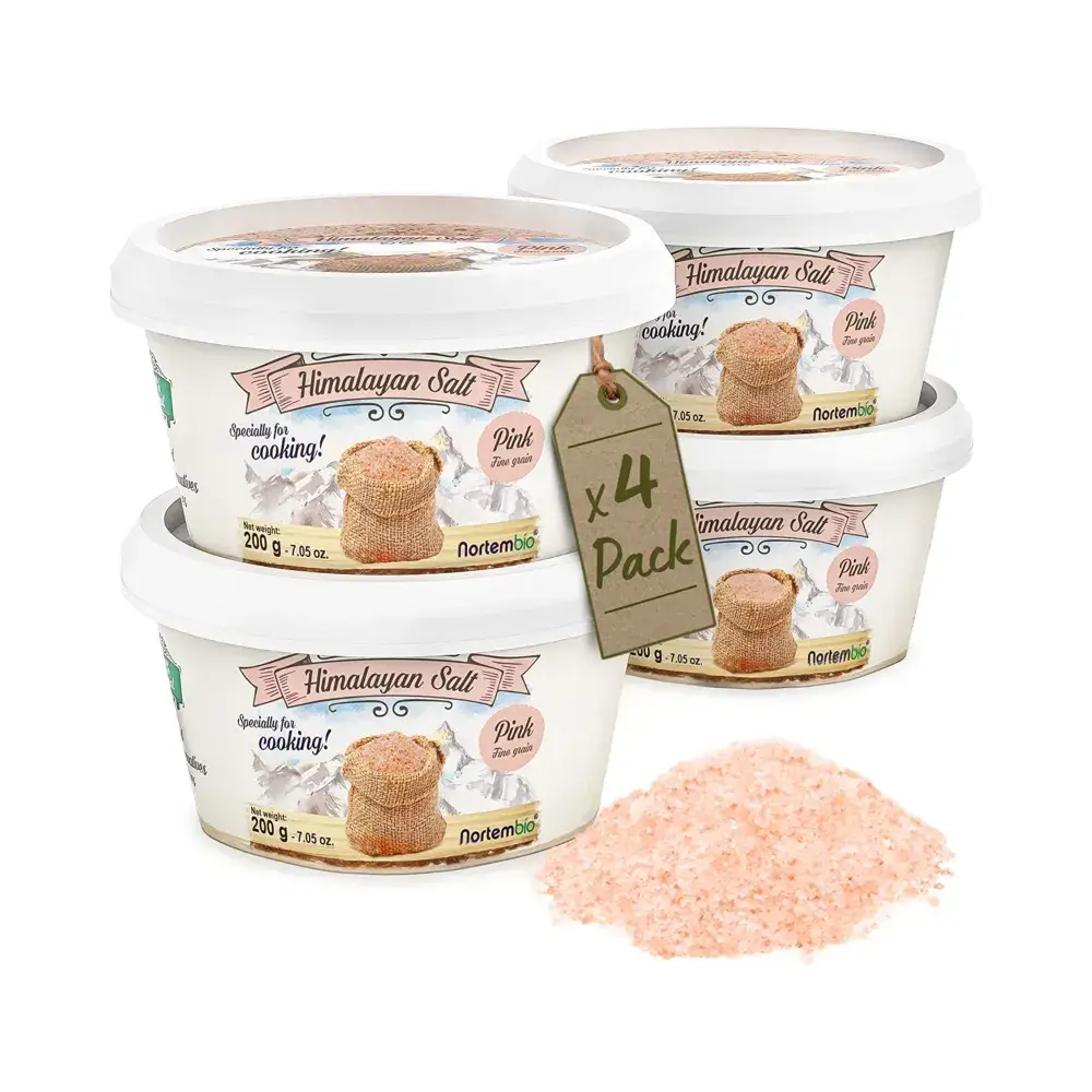 NORTEM BIOTECHNOLOGY GROUP - Wholesale Salt - Himalayan Pink Salt 4X200 G. Fine. 100% Natural0