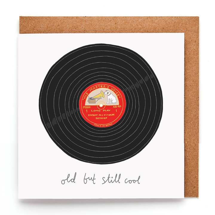 Funny Record Birthday Card | Cool Card for Men for wholesale by You've Got Pen On Your Face