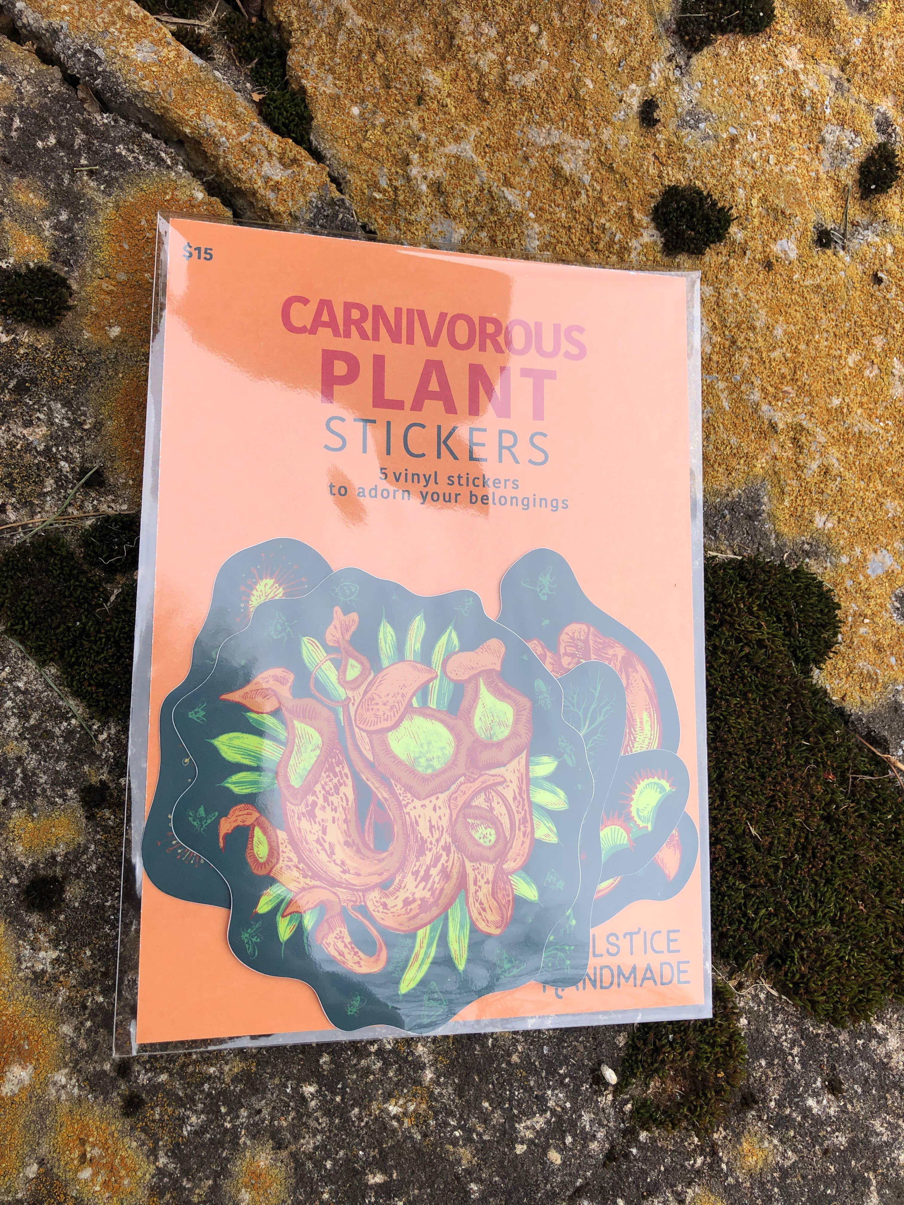 Solstice Handmade – Großhandel Aufkleber – Aufkleberset für fleischfressende Pflanzen1