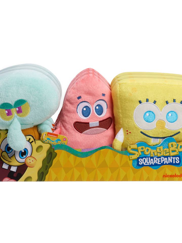 SpongeBob SquarePants 7 Inch Plush Asst in 12pc Display for wholesale by License 2 Play Toys