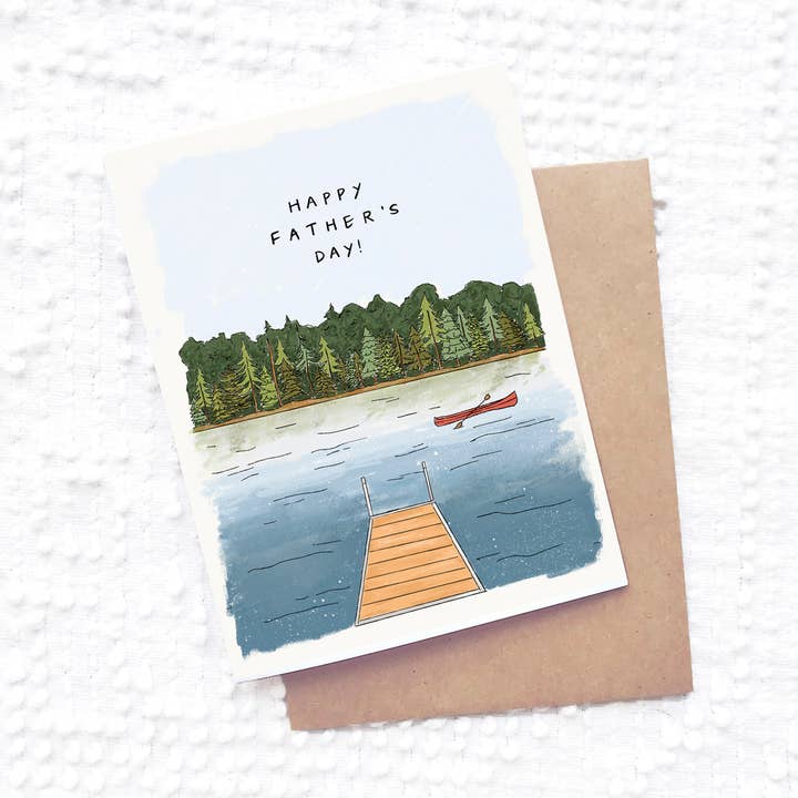 Maddon and Co - Wholesale Father's Day Card - Lake Father's Day Card0