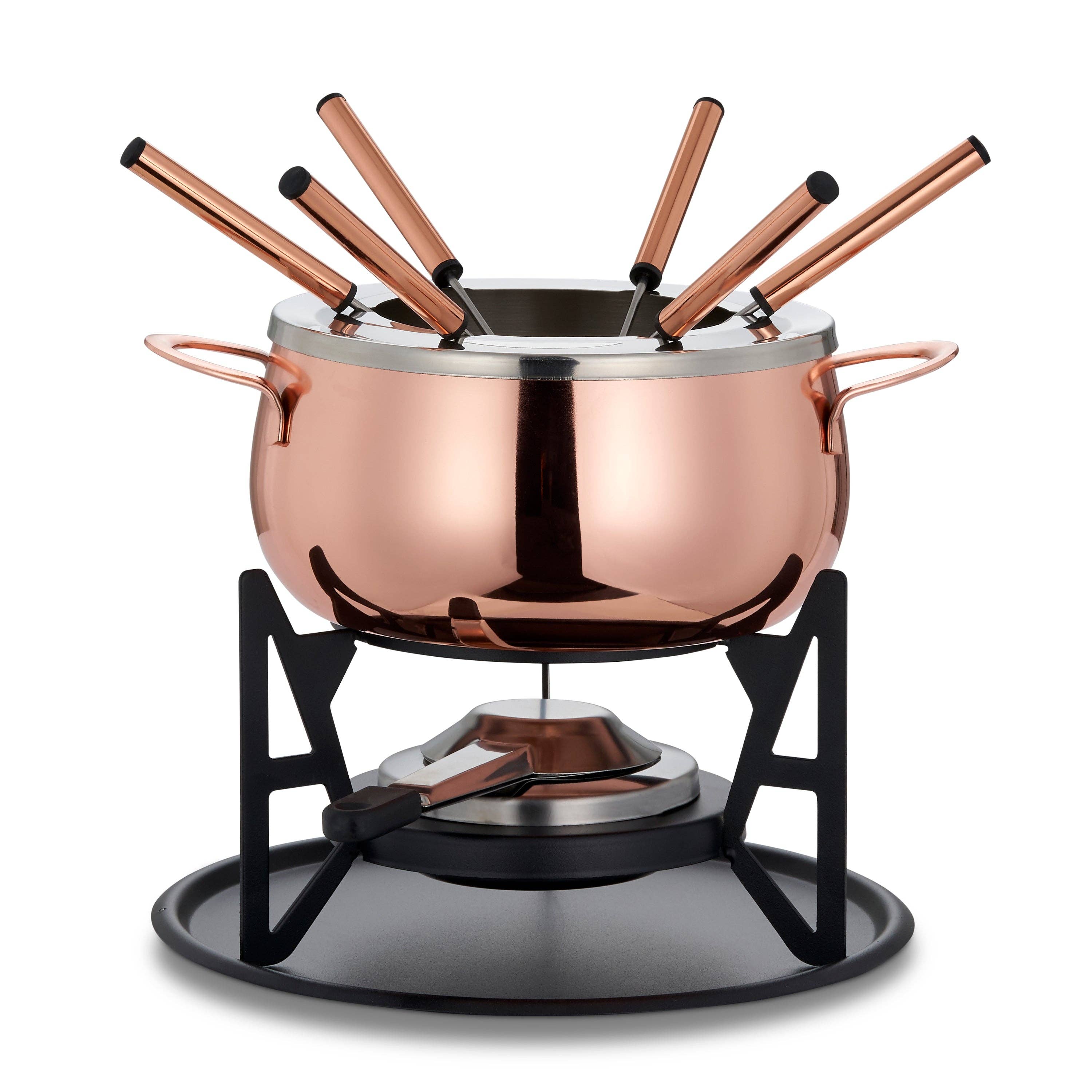 Oak & Steel - Wholesale Kitchen Appliance - Rose Gold Fondue Gift Set1