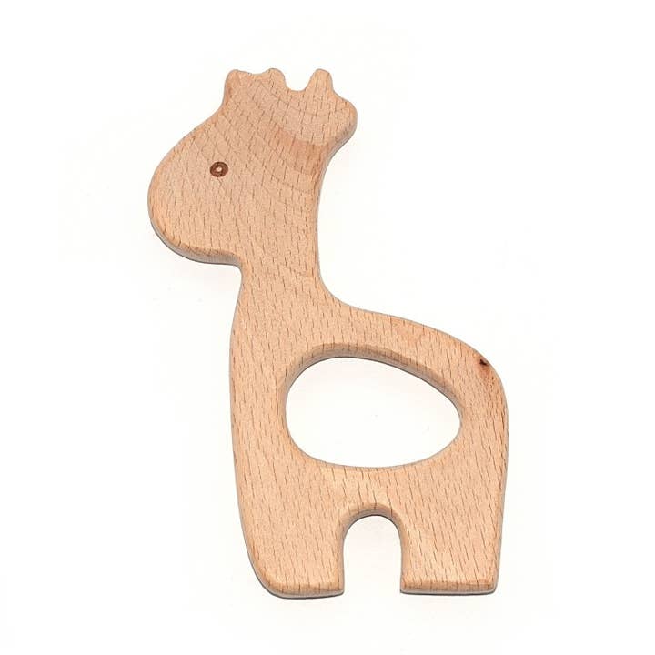 Beißring aus Holz - Giraffe für den Großhandel von Fais-le toi-même