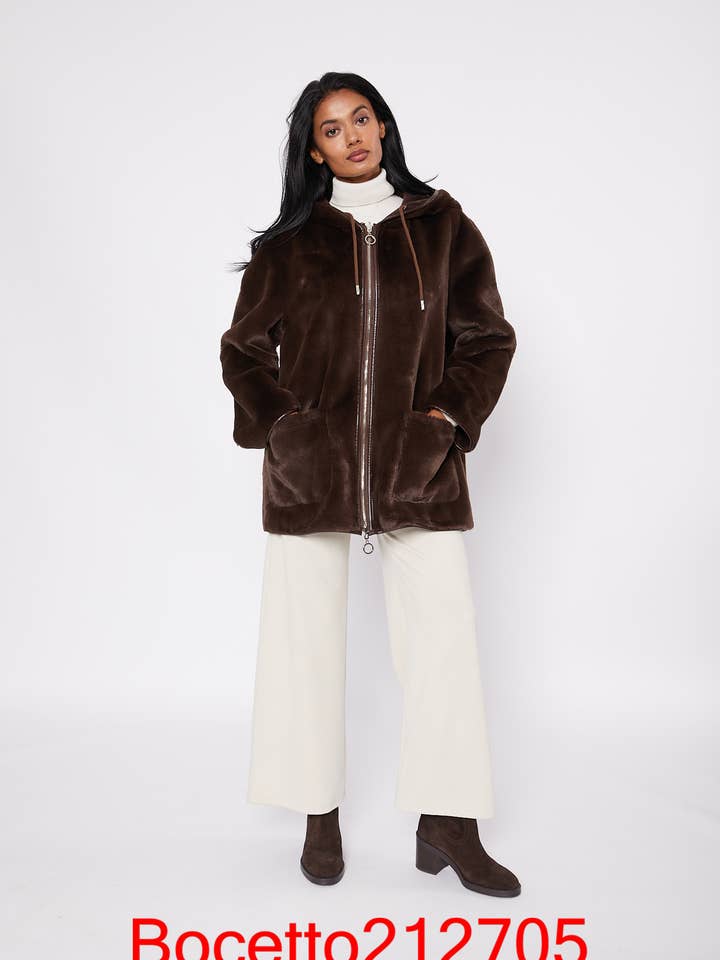 Reversible Fur Coat for wholesale by Bocetto
