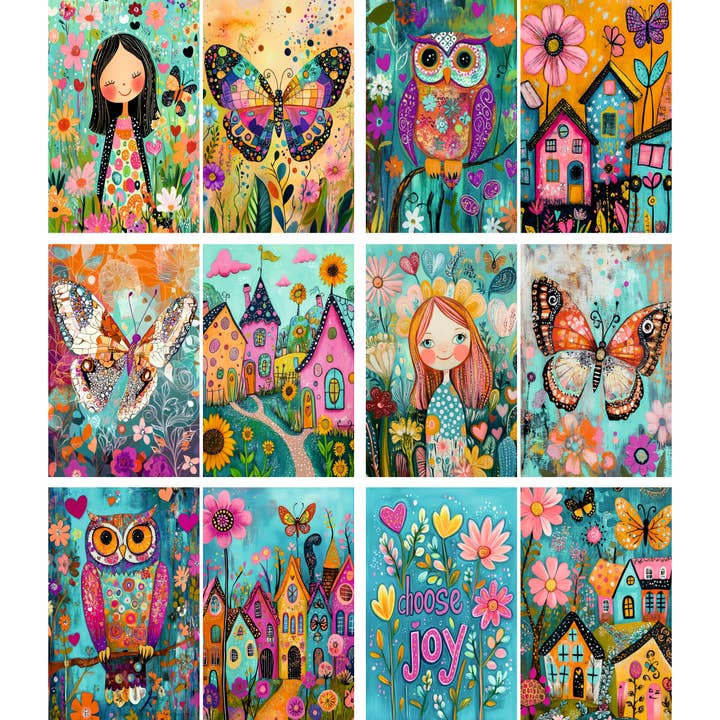 Cottagecore 1 Rispapper, 8 x 10,5 tum (A4) för wholesale av Craft Kreatively