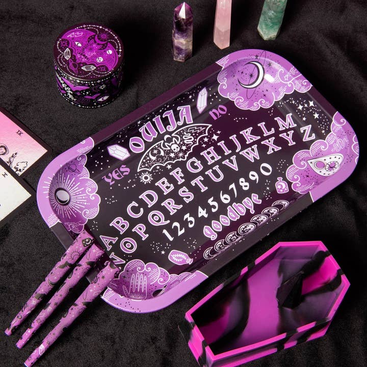 Canna Style - Wholesale Decorative Tray - OUIJA BOARD ROLLING TRAY