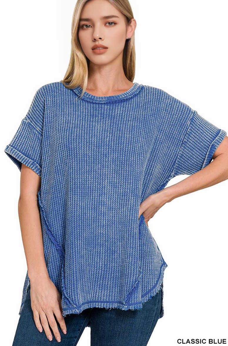 42POPS – wholesale Stickad topp - Dam – .Waffle Stickad Topp Prov14