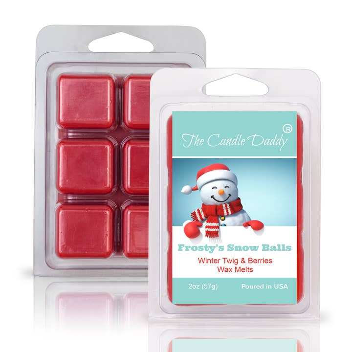 The Candle Daddy - Wholesale Wax Melt - FROSTY'S SNOW BALLS - WINTER TWIG & BERRIES SCENTED WAX MELT